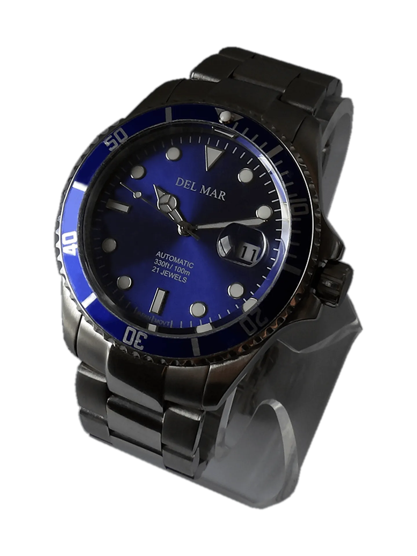 Men's Premier Automatic Watch – Blue Dial & Stainless Steel Bracelet #50391