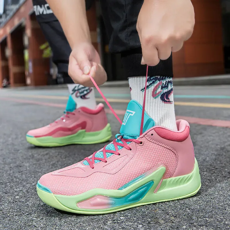 Men's Spring Basketball Shoes for Students - High Top