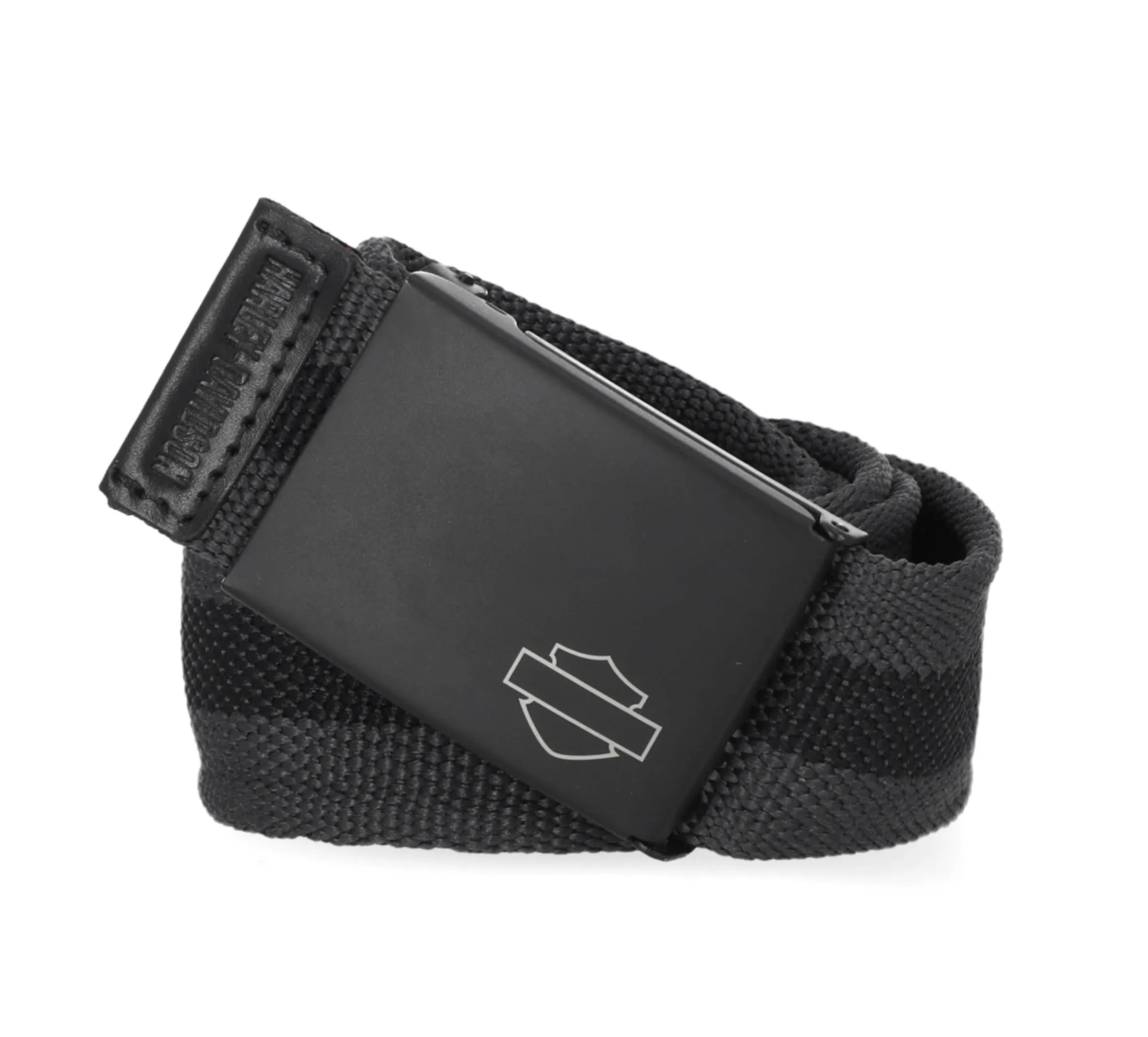 Men's Tactical Gunmetal Buckle Black Belt - Grey/Black