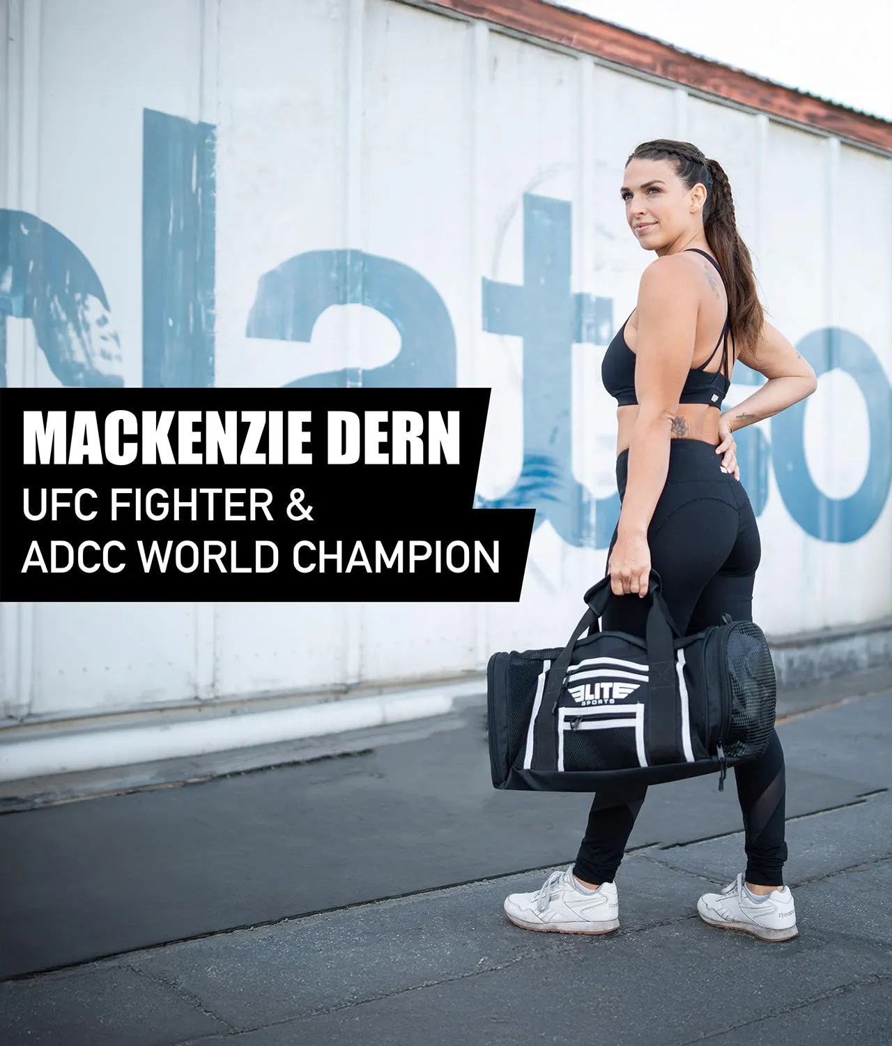 Mesh Black Large MMA Gear Gym Bag