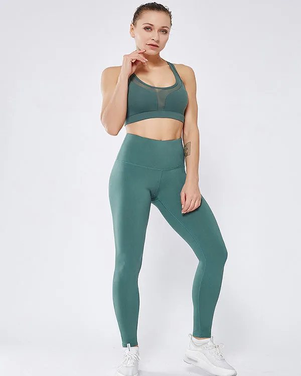 Mesh Cut Back Sports Bras