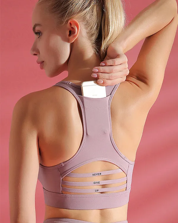Mesh Cut Back Sports Bras