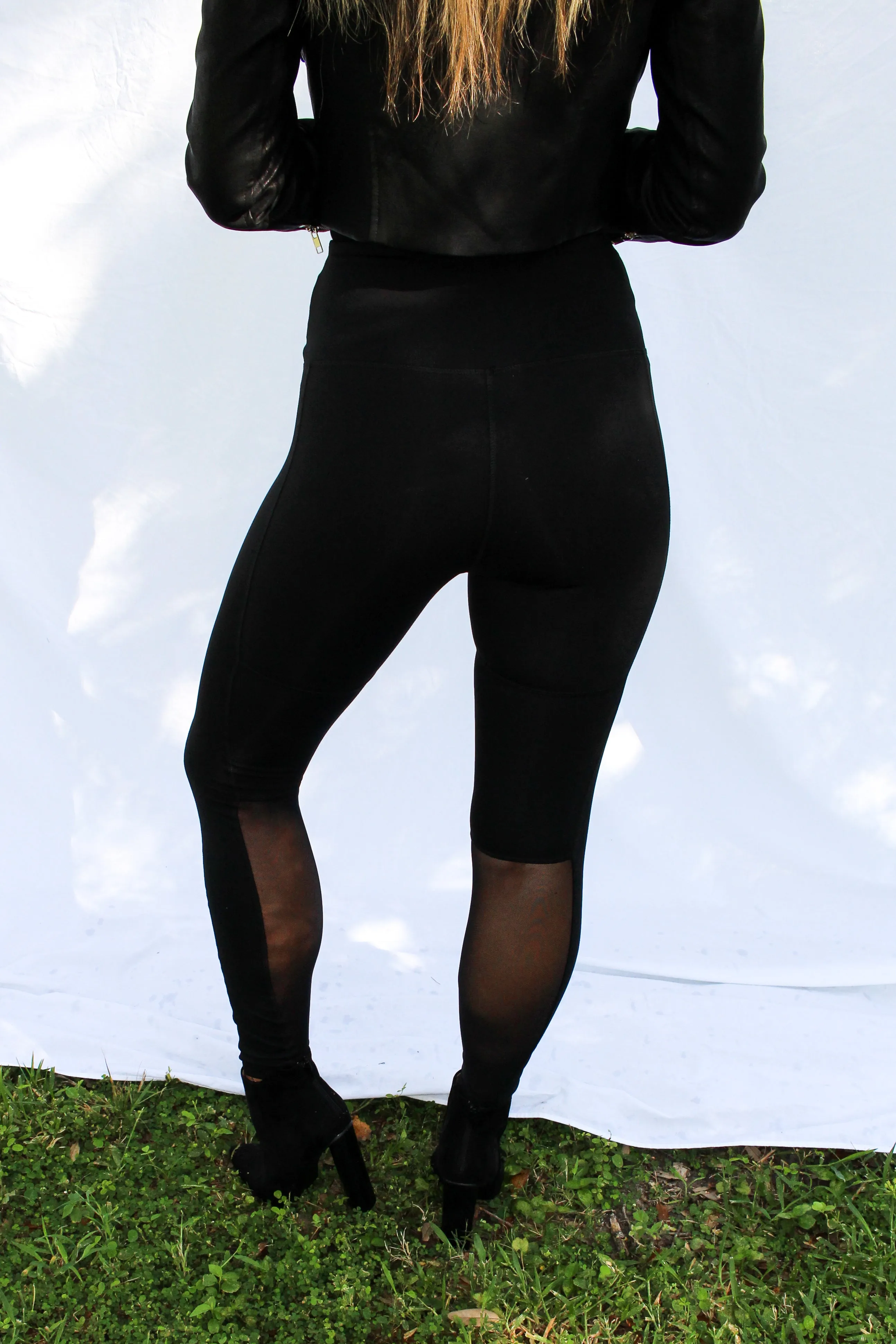 Mesh Panel Leggings