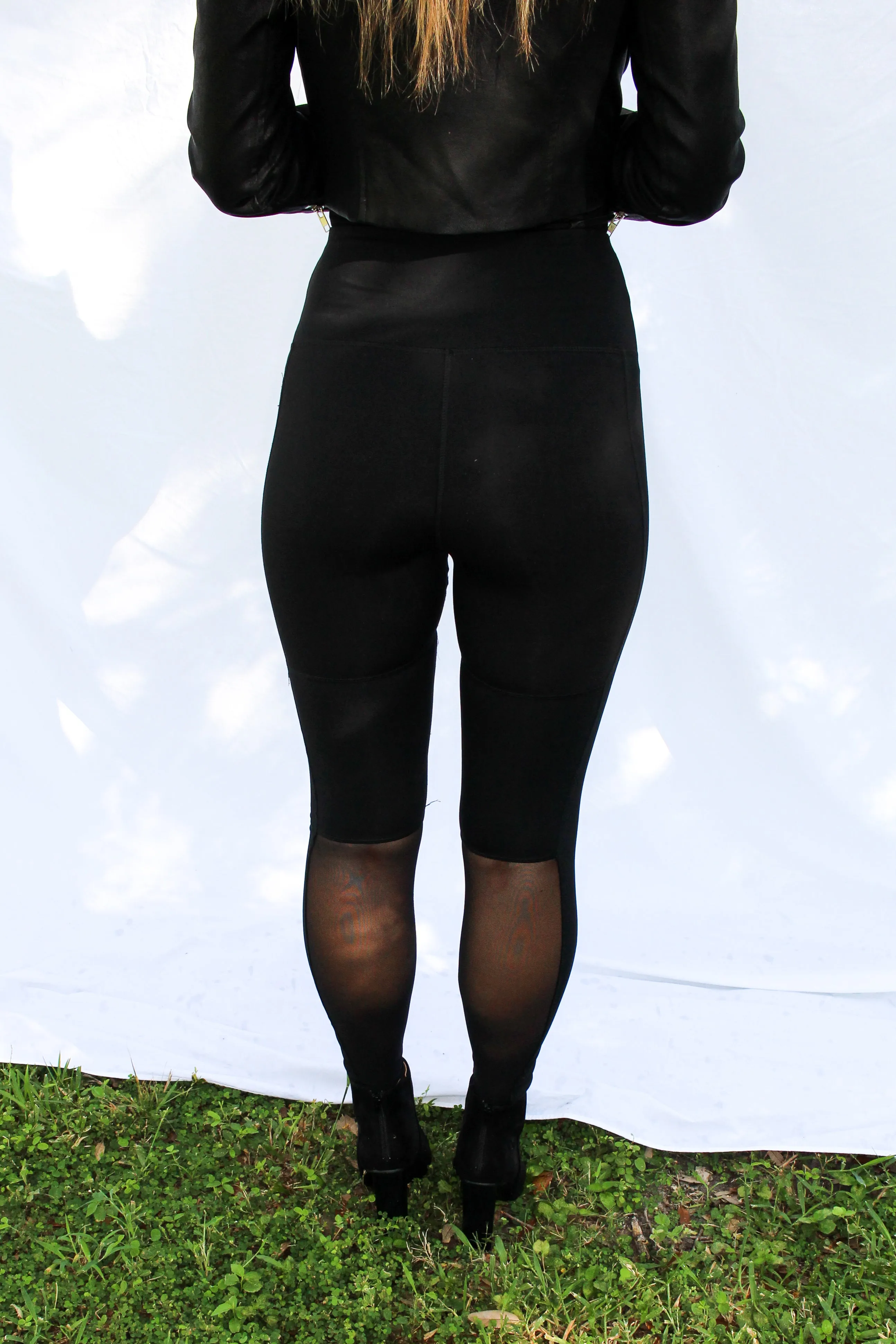 Mesh Panel Leggings
