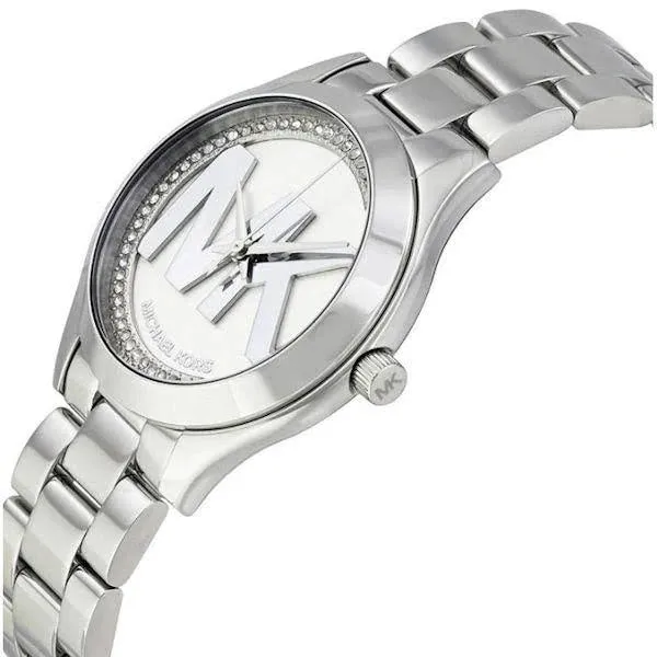 Michael Kors MK3548 - Mini Slim Runway Silver Dial Ladies Watch