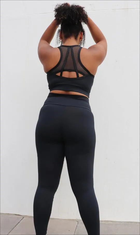 Midnight Curvy Contouring Mesh Bra