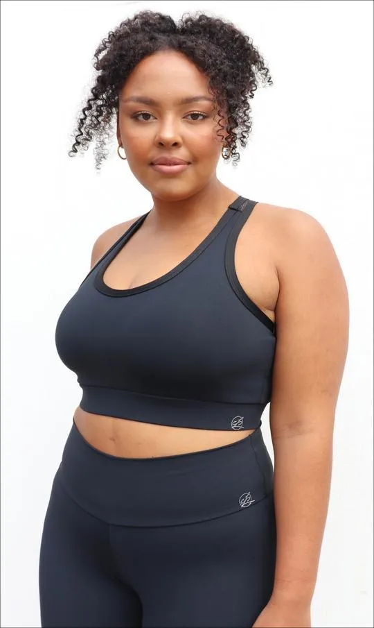 Midnight Curvy Contouring Mesh Bra