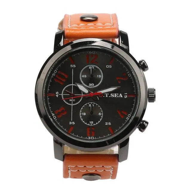 Military Style Quartz Analog Wristwatch