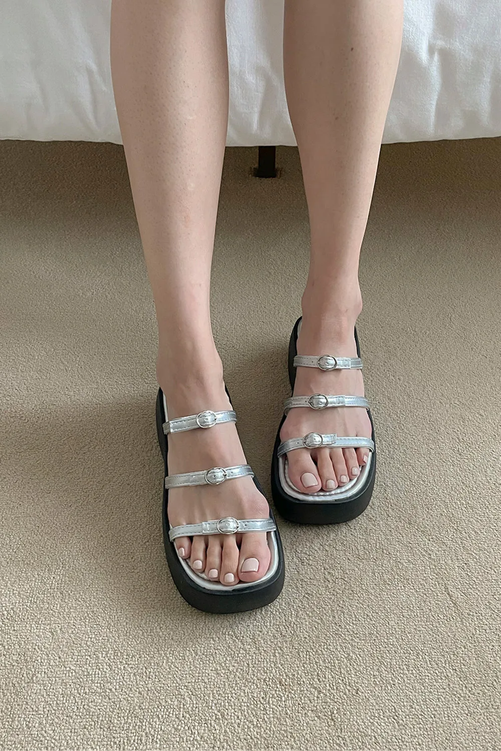 Mindy Bow Platform Slippers