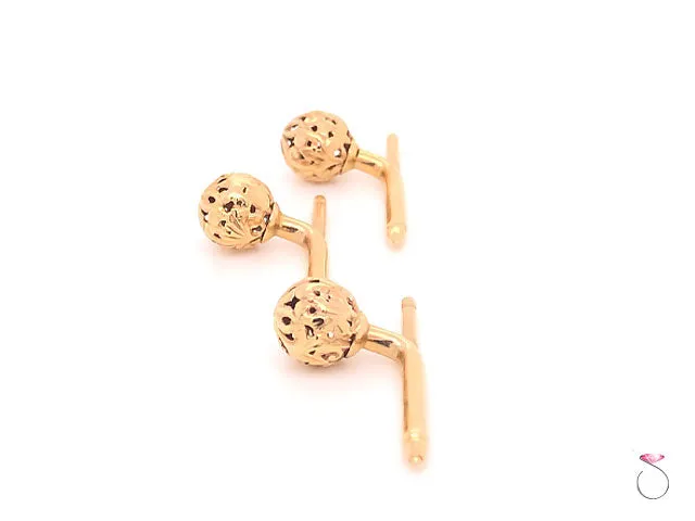 Ming's Hawaii Button Enhancers In 14K Yellow Gold, Set of 3