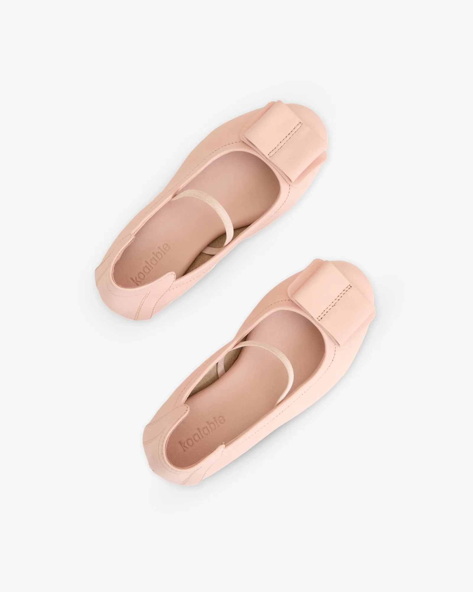 Mini Blair Ballerina Leather Flats - Bubblegum (Kids)