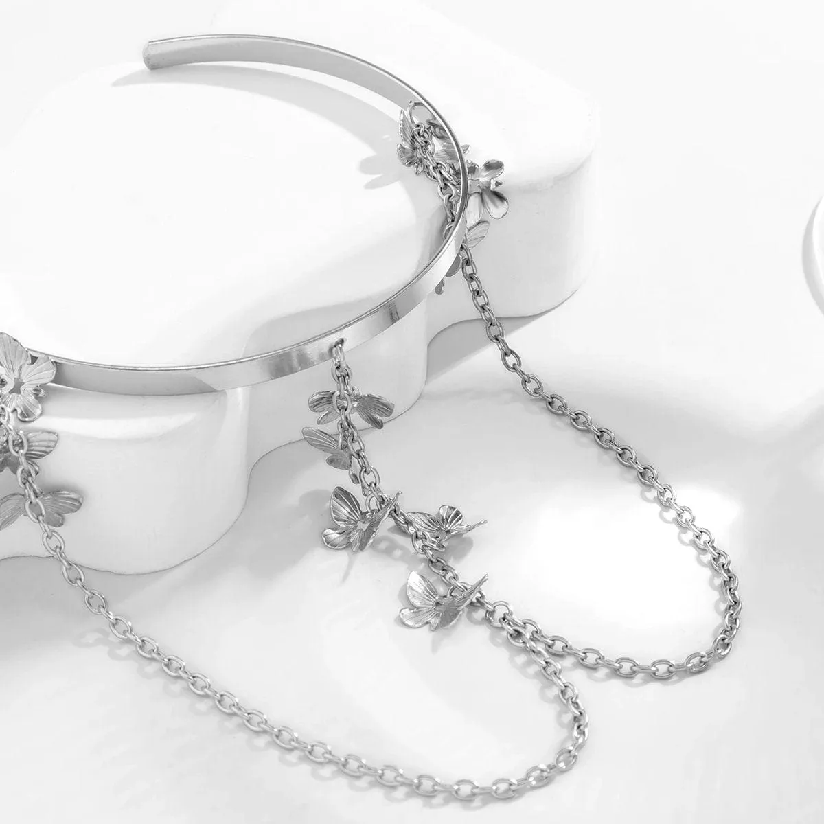 Minimalist Layered Butterfly Arm Cuff