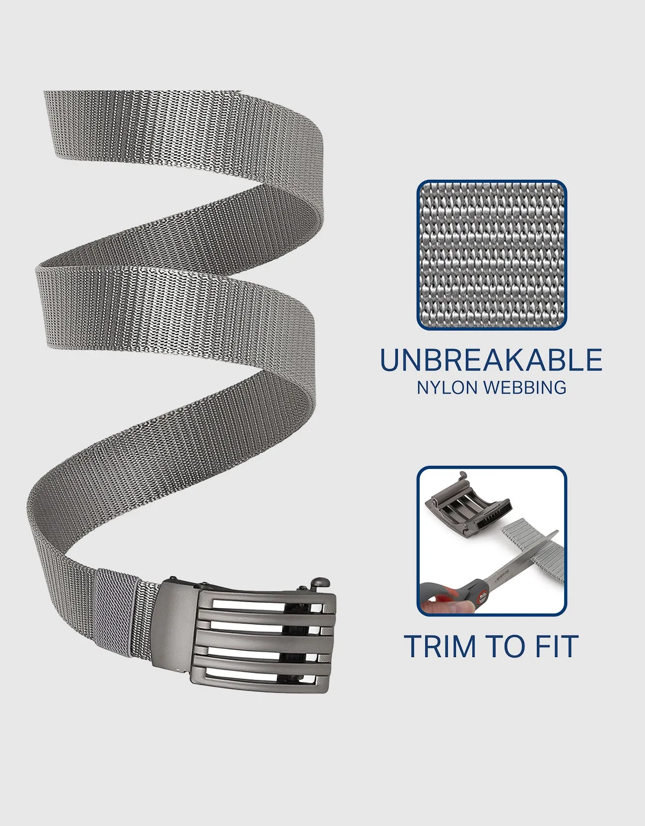 Mio Marino Mens Adjustable Tactical Ratchet Golf Belt