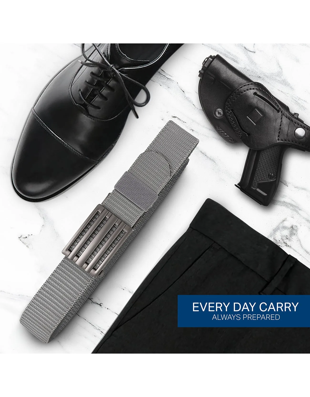Mio Marino Mens Adjustable Tactical Ratchet Golf Belt