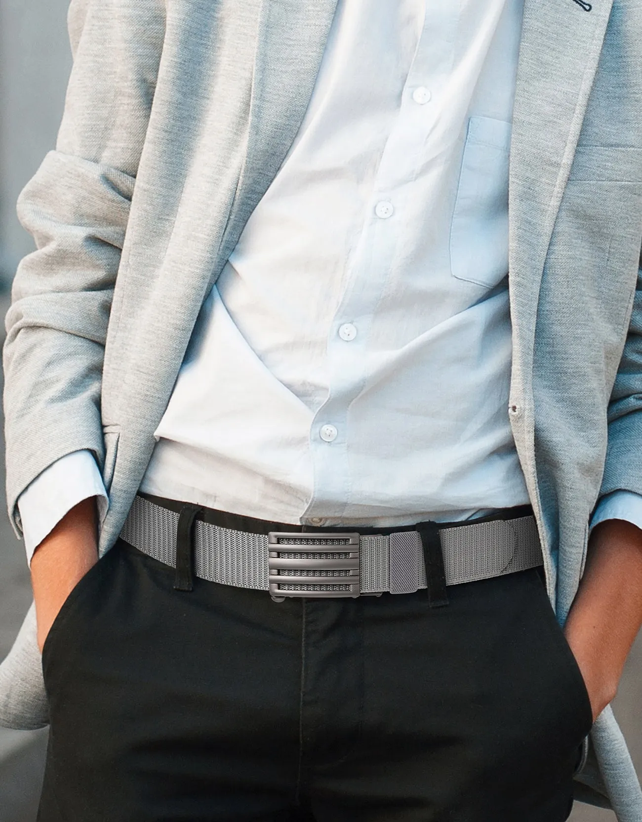 Mio Marino Mens Adjustable Tactical Ratchet Golf Belt