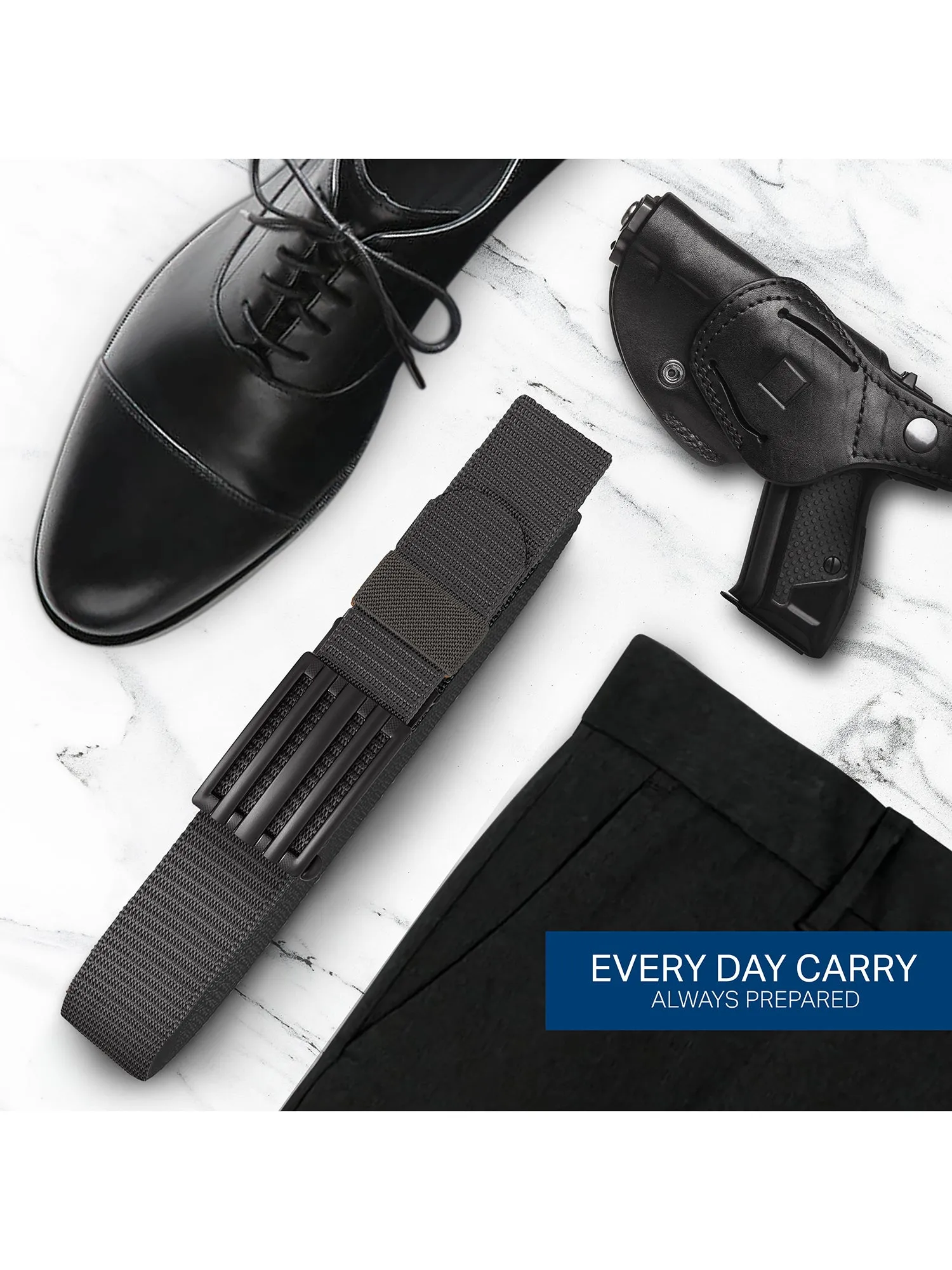 Mio Marino Mens Adjustable Tactical Ratchet Golf Belt