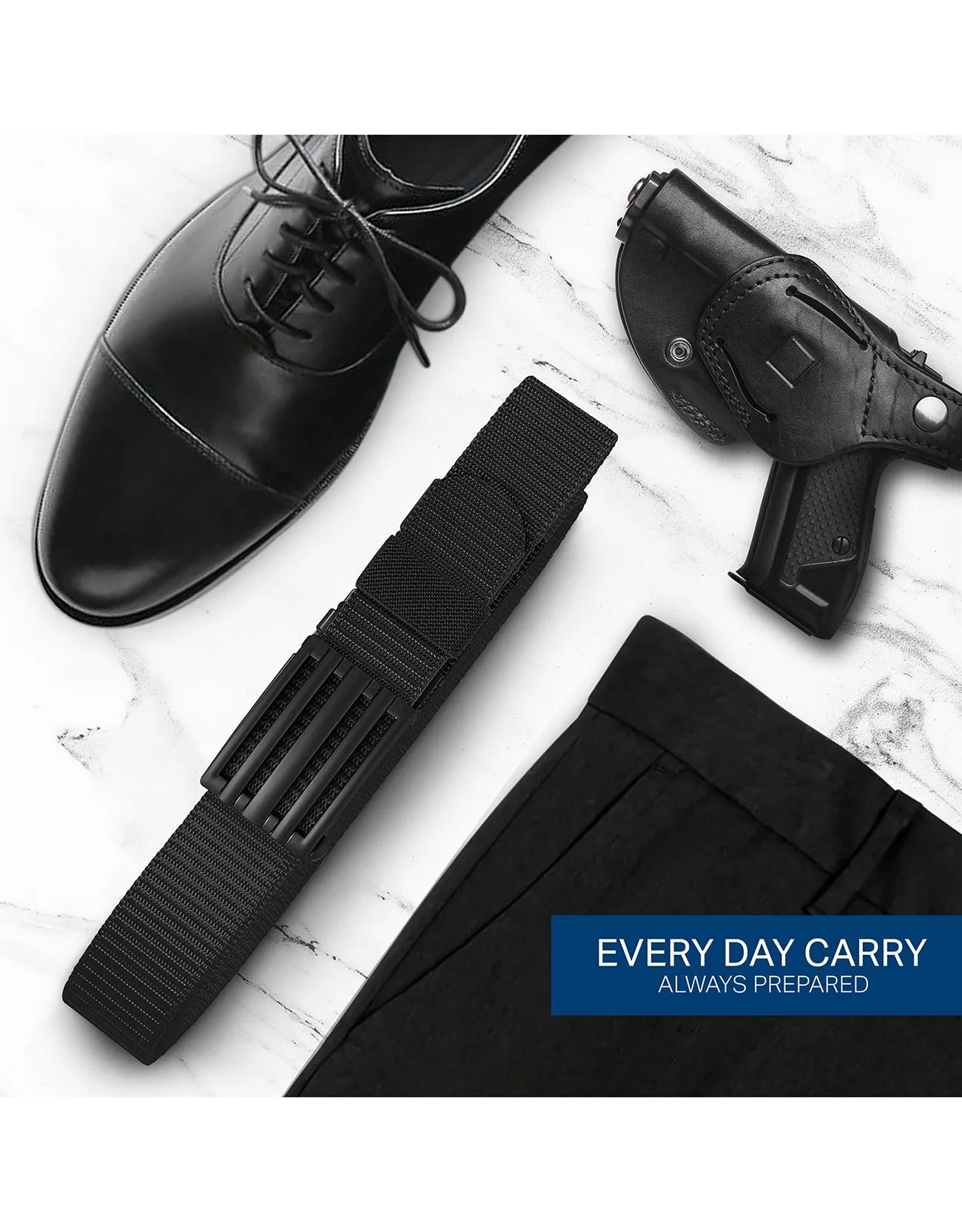 Mio Marino Mens Adjustable Tactical Ratchet Golf Belt