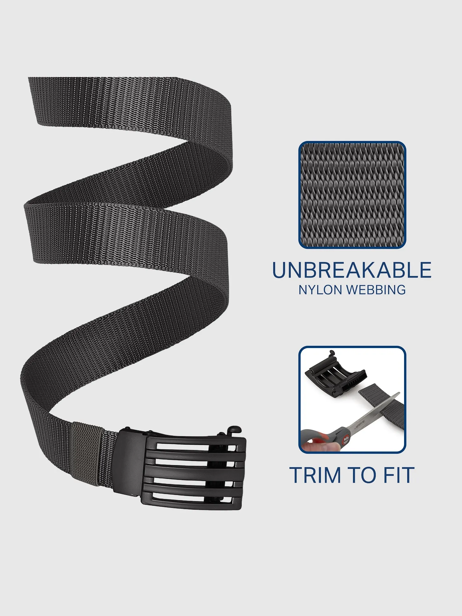 Mio Marino Mens Adjustable Tactical Ratchet Golf Belt