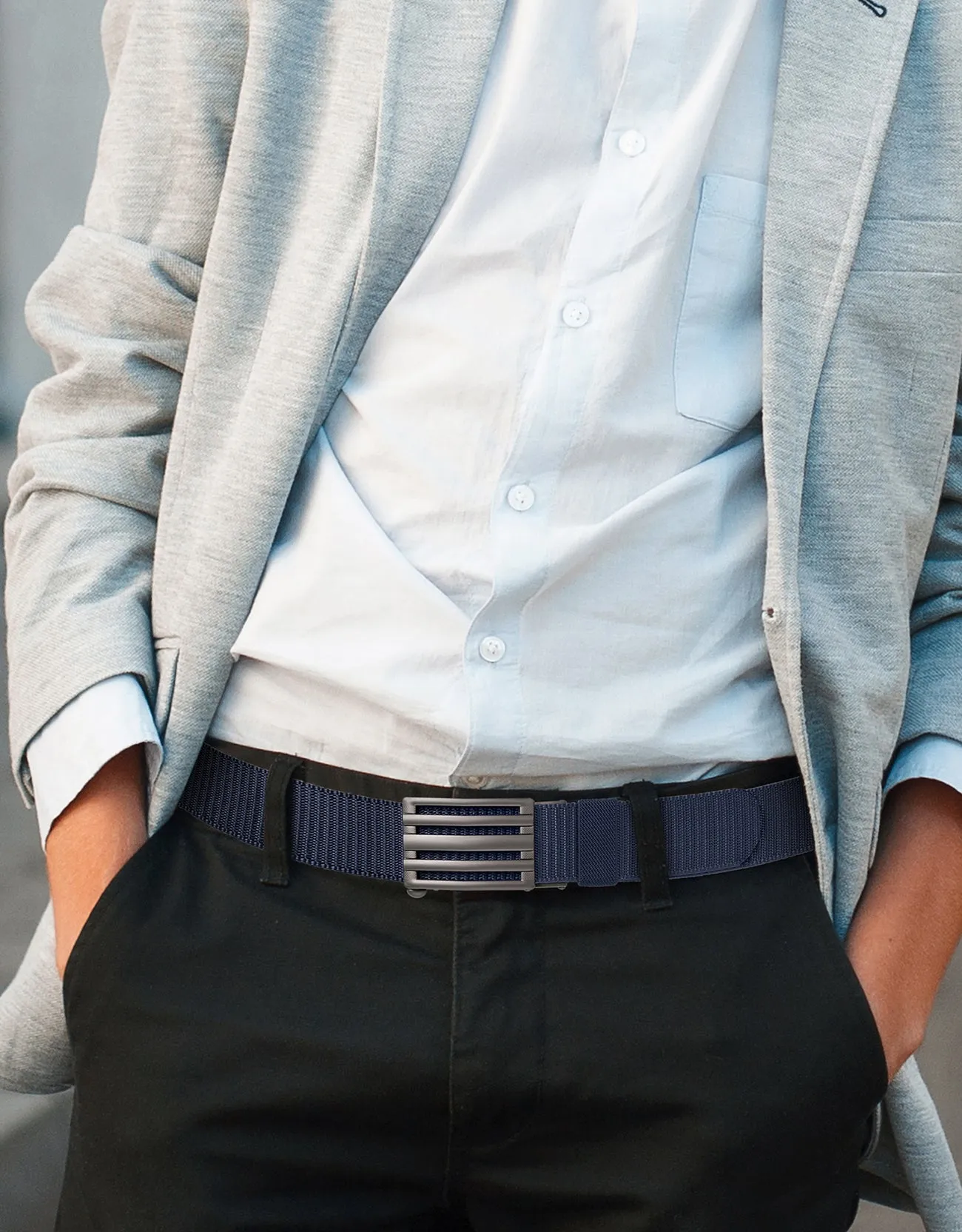 Mio Marino Mens Adjustable Tactical Ratchet Golf Belt