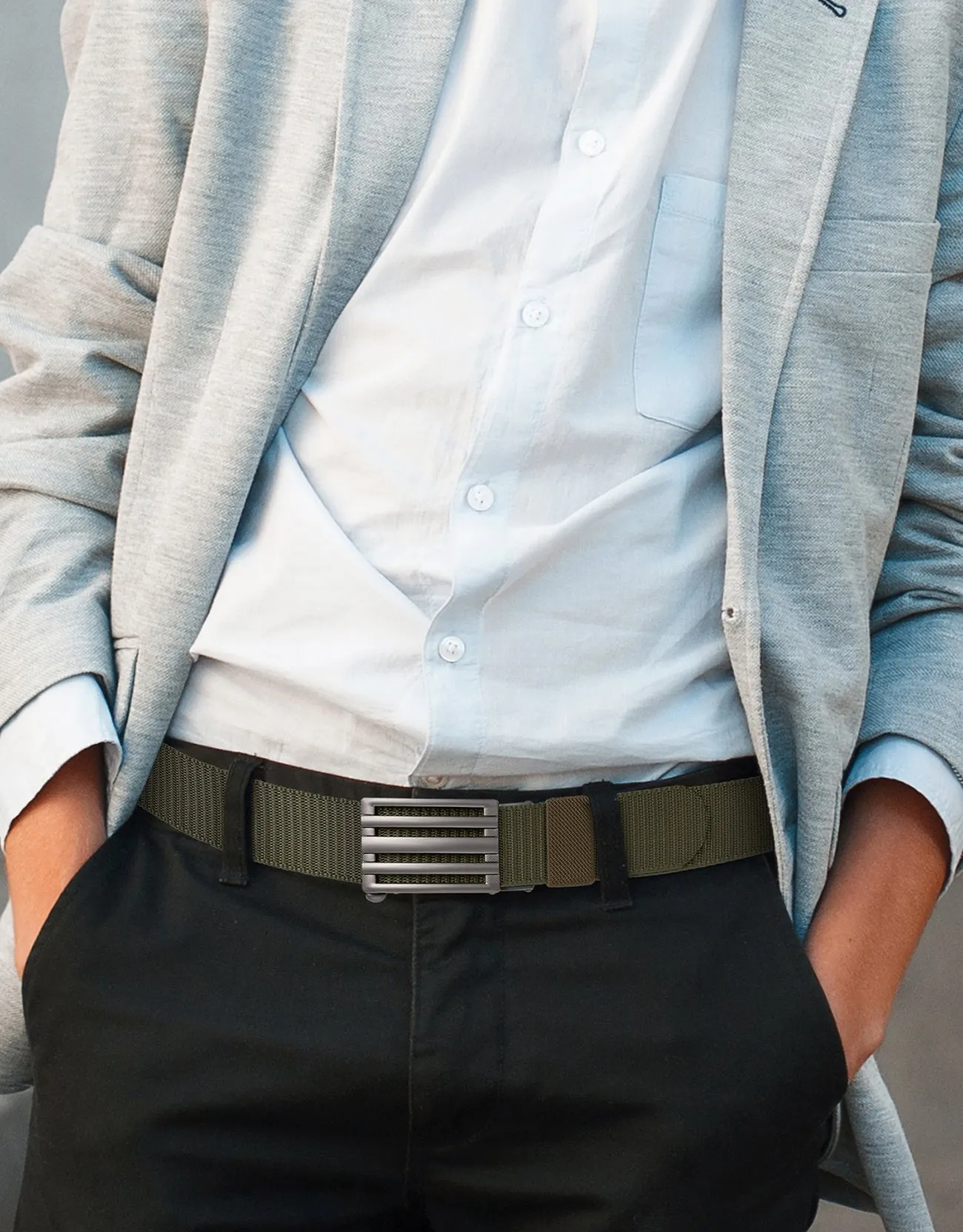 Mio Marino Mens Adjustable Tactical Ratchet Golf Belt