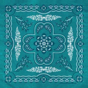 Mirage Blue & White Floral Bandana