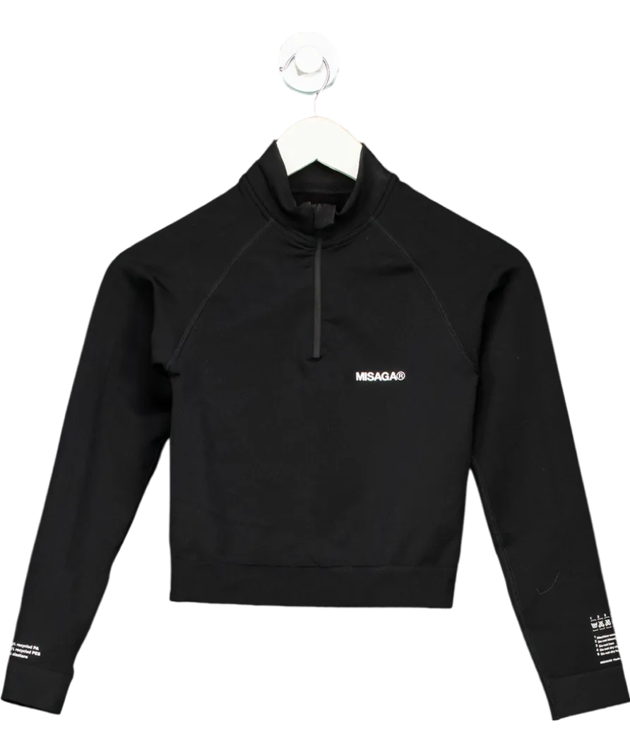 Misaga Seamless Recycled Top Black UK XS