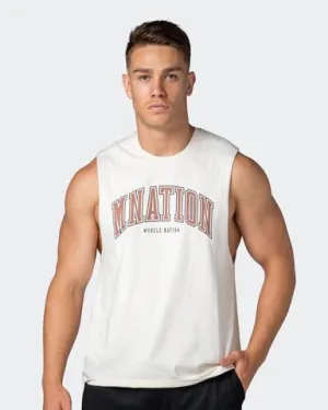 MNation Varsity Drop Arm Tank - Dew