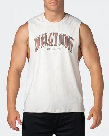 MNation Varsity Drop Arm Tank - Dew