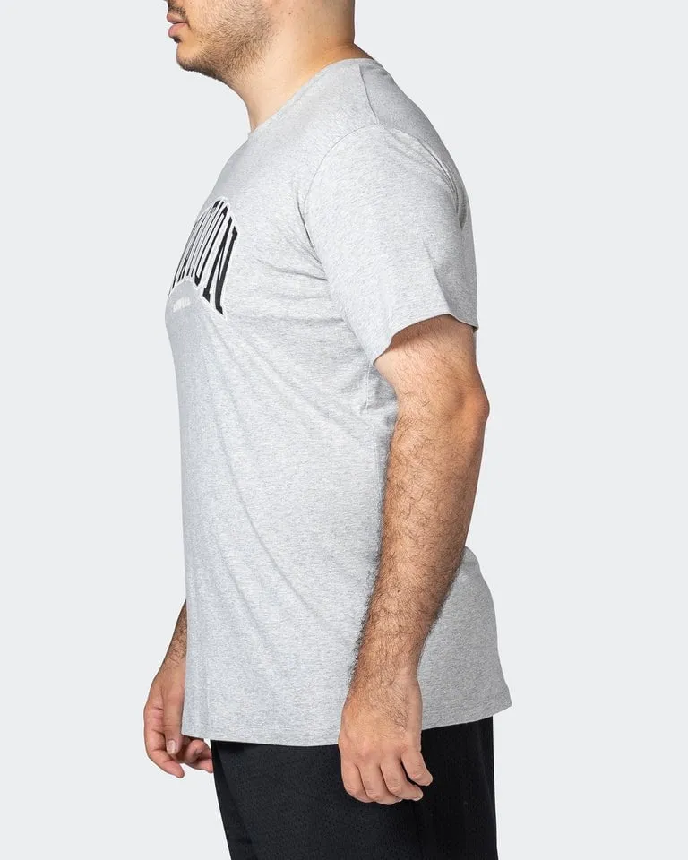 MNation Varsity Tee - Light Grey Marl