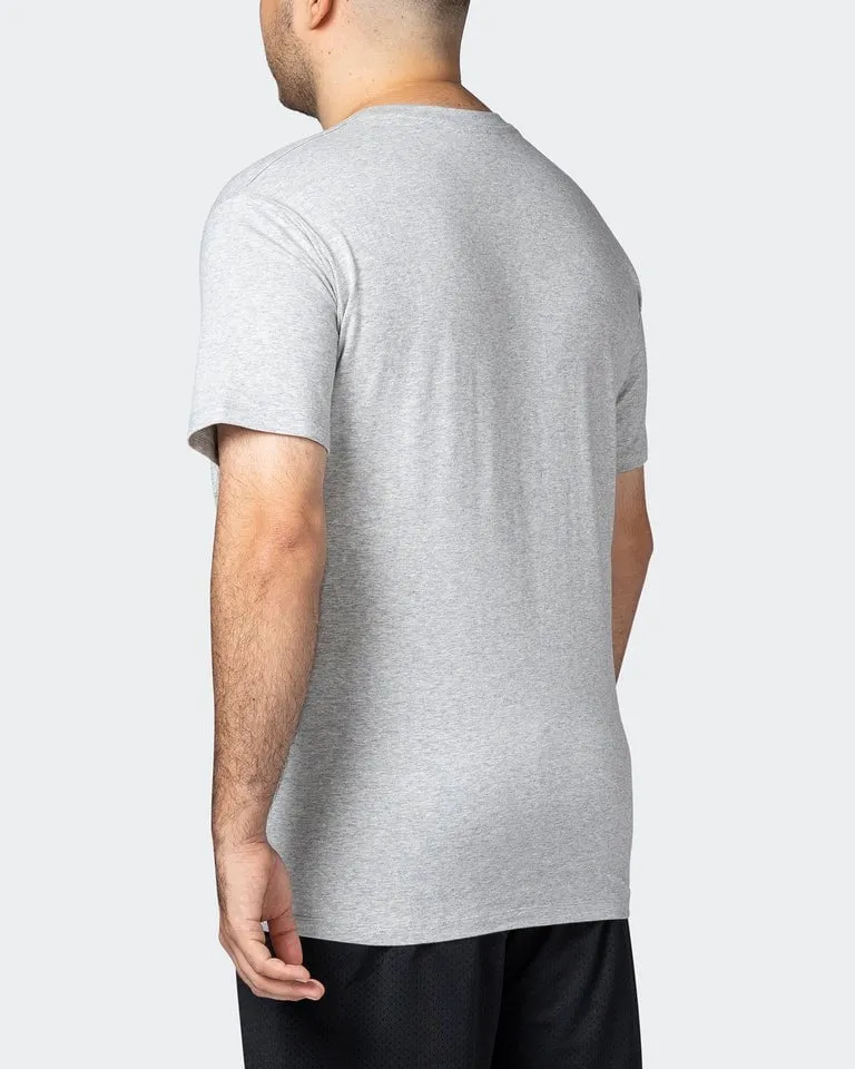 MNation Varsity Tee - Light Grey Marl