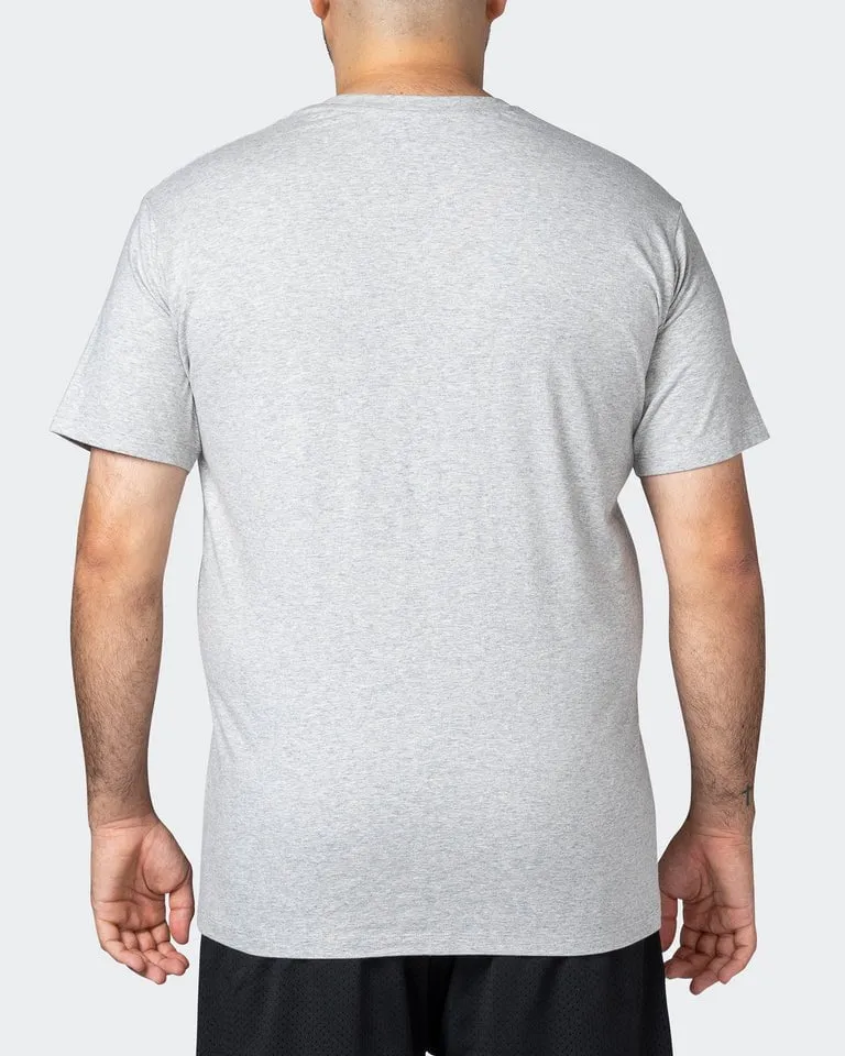 MNation Varsity Tee - Light Grey Marl