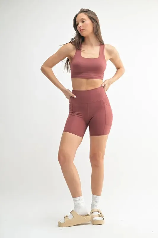 MONO B Venice Cloud Light Sculpt Biker Shorts