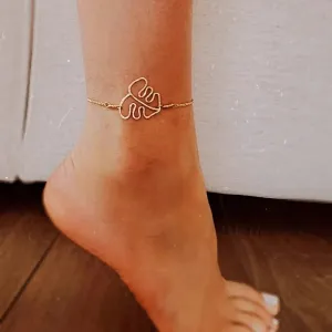 Monstera Anklet