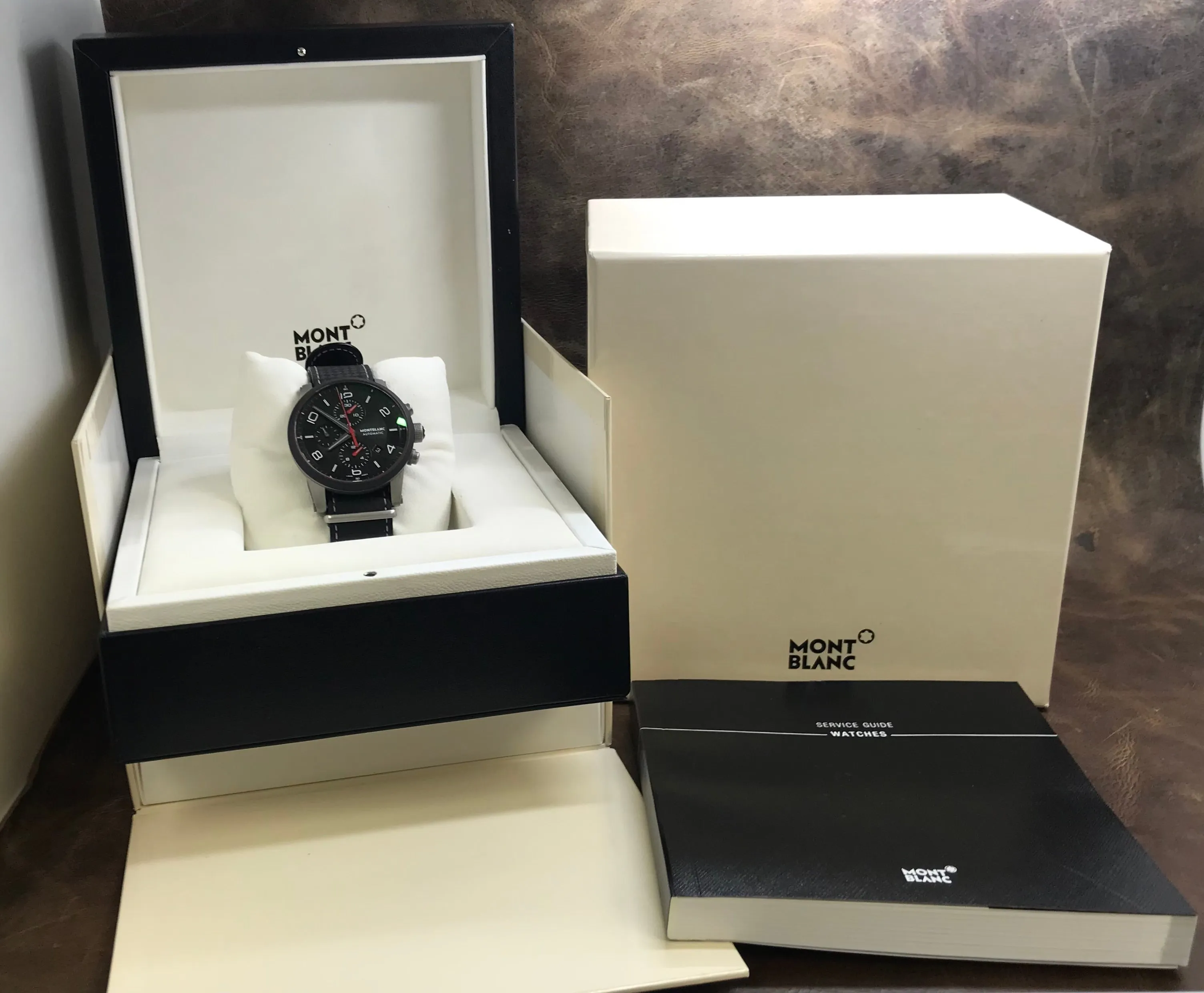 Montblanc Timewalker Chronograoh 7318 Black Dial Automatic Men's Watch
