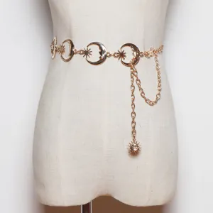 Moon star waist chain KF81834