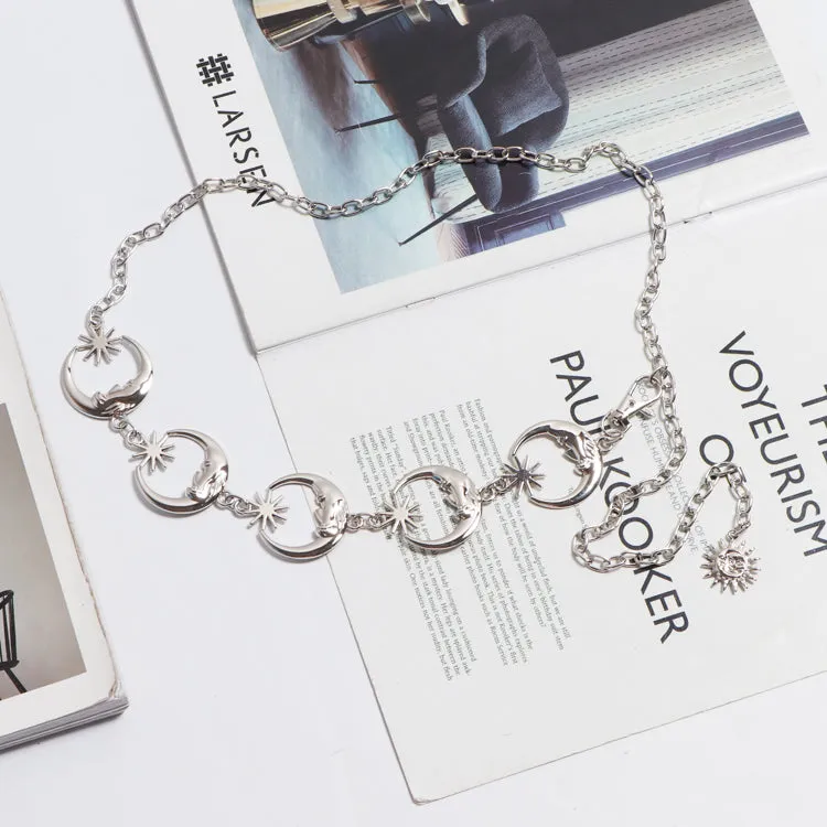 Moon star waist chain KF81834