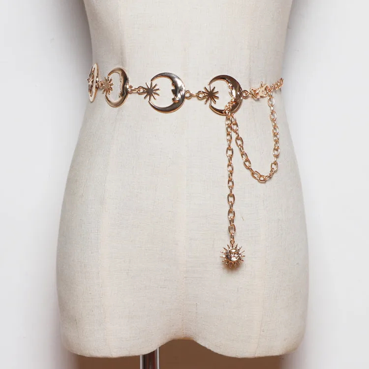 Moon star waist chain KF81834
