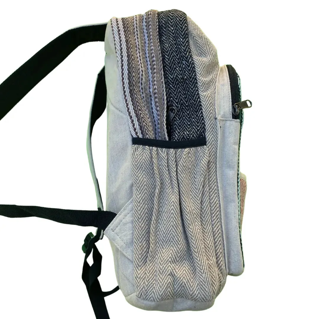 Multi-Color Hemp Backpack - Pure Himalayan Hemp (THC Free)