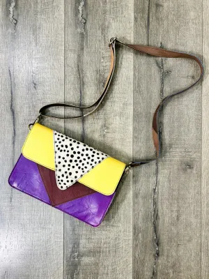 Multi Leather Animal Print Rectangle Bag