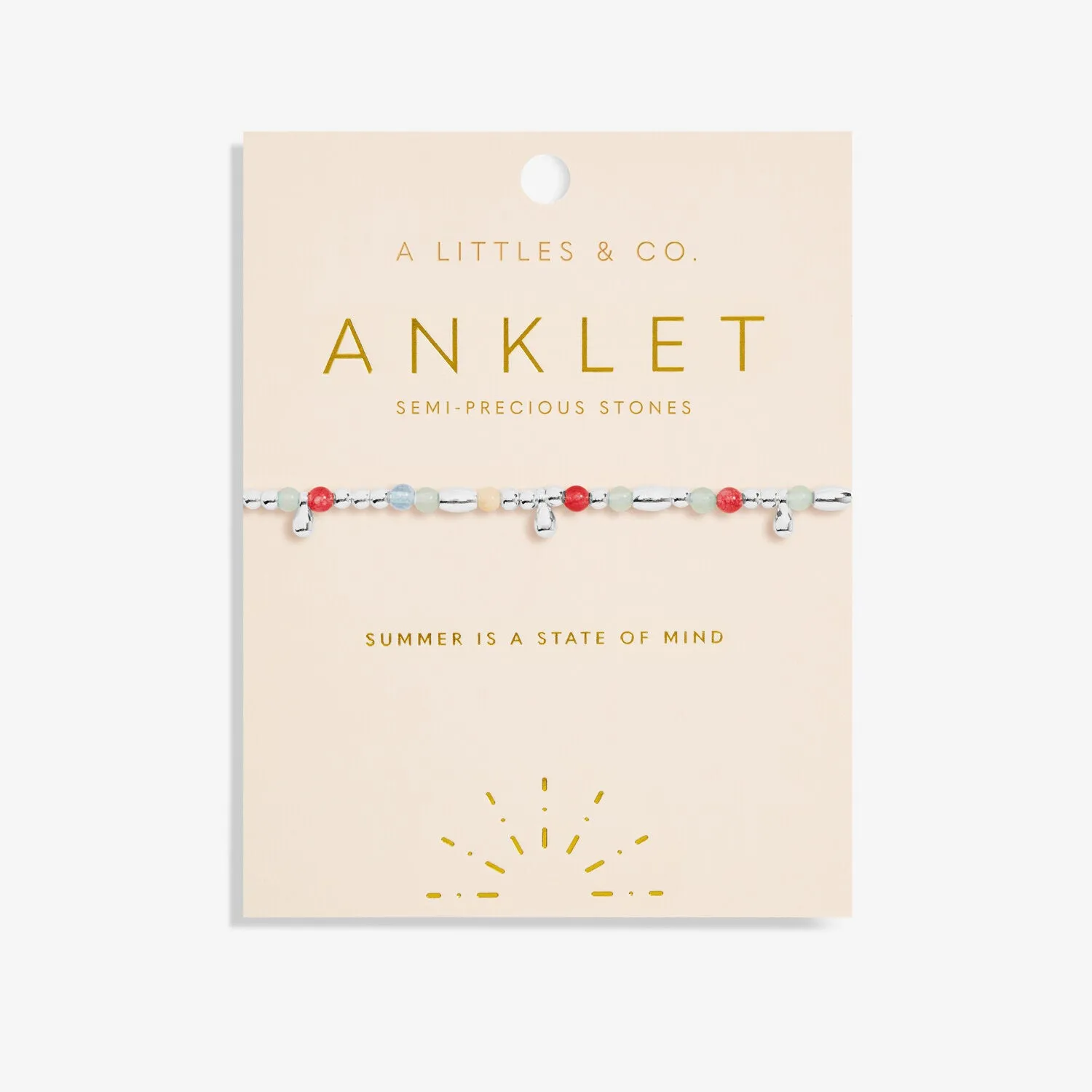 Multi Stone Anklet