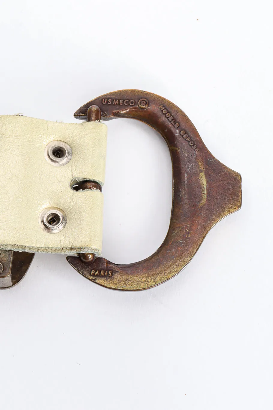 Multistone Champagne Leather Belt