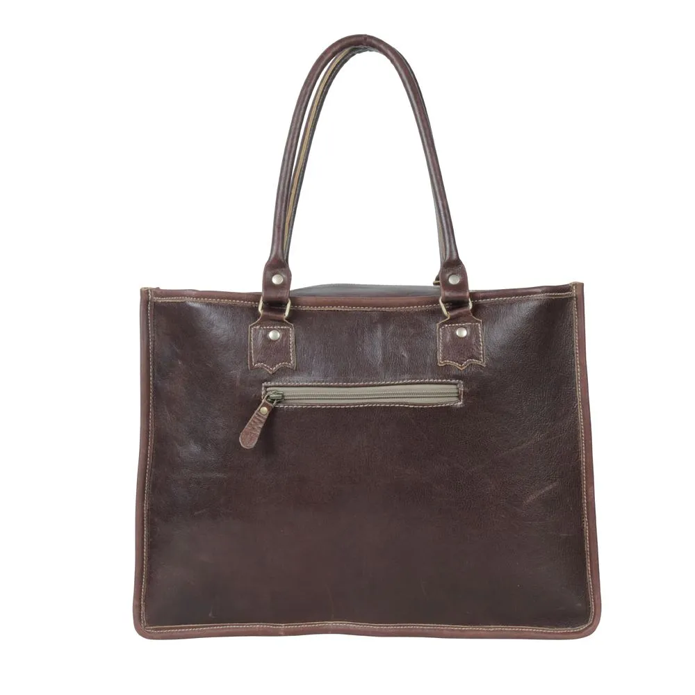 Myra Bag Turquoise Begonias Hand-Tooled Bag