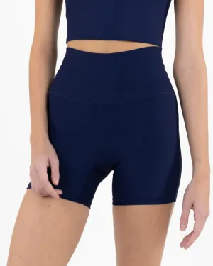 Navy 4" Bike Shorts