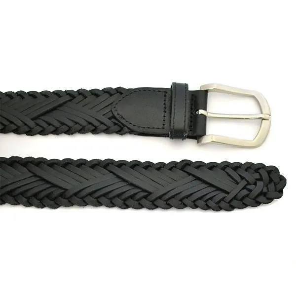 NELSON - Mens Black Genuine Leather Belt