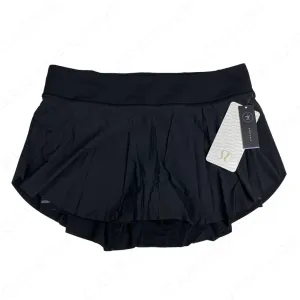 NEW Lululemon Quick Pace Black Lightweight Running Athletic Active Skirt Skort Size 10