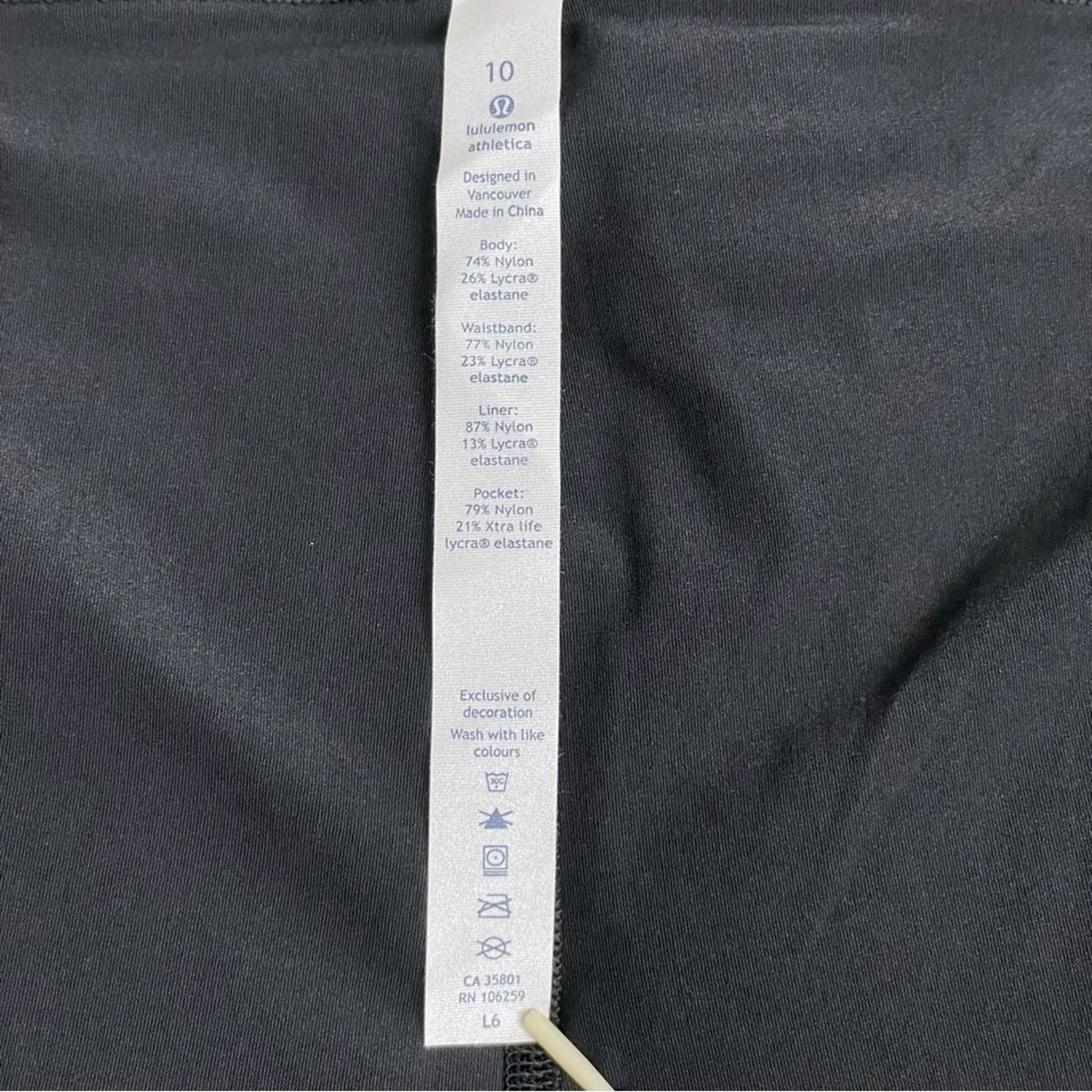 NEW Lululemon Quick Pace Black Lightweight Running Athletic Active Skirt Skort Size 10