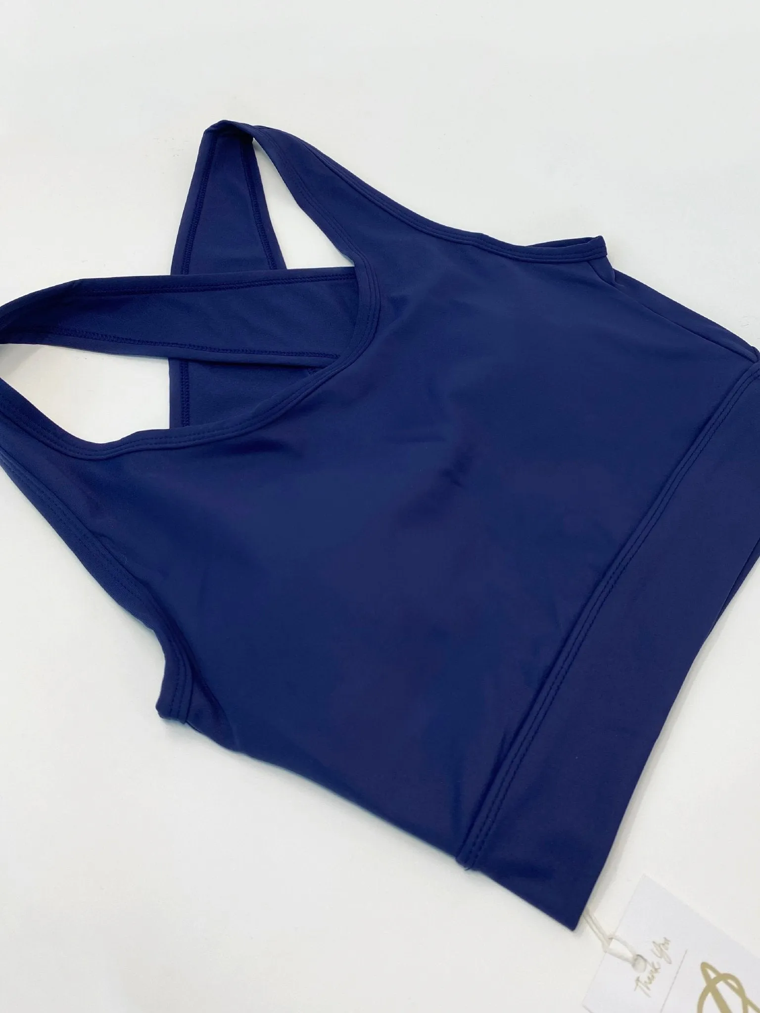 NEW Navy Yoga Top - COMING BACK SOON