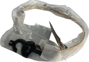 Next Metallic Gold Skinny Stretch Plaque Belt UK S