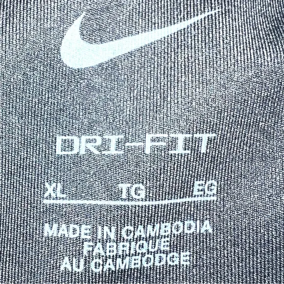 Nike Dri-FIT sz XL black &amp; White logo check print Club Performance Tennis skort