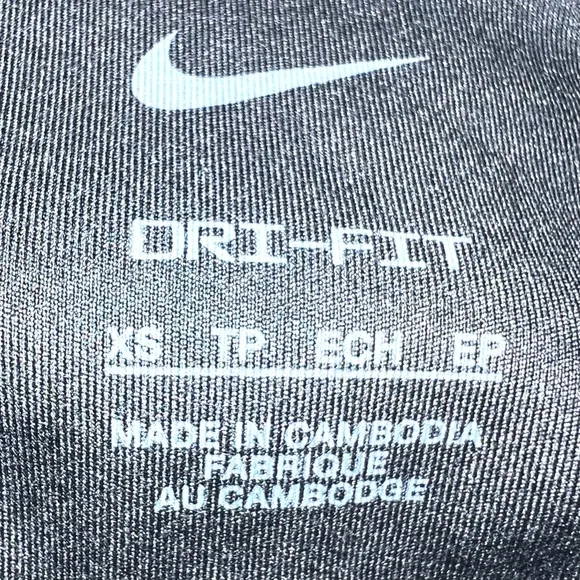 Nike Dri-FIT sz XS black &amp; White logo check print Club Performance Tennis skort